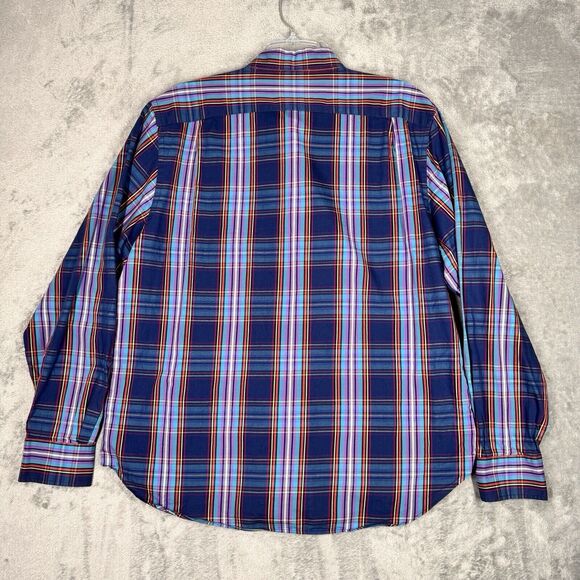 Bonobos Shirt Mens XL‎ Blue Purple Button Up Preppy Casual Cabincore Colorful - Picture 3 of 8